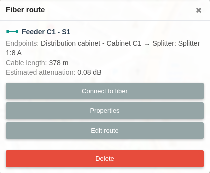 Fiber route panel