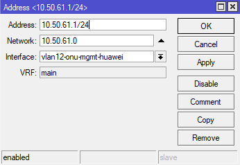The 10.50.61.1/24 address on VLAN 12